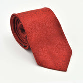 RED VINE PAISLEY SELF PRINTED TIE